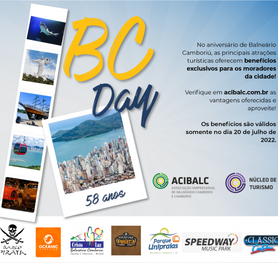 BC Day oferece aos moradores de BC desconto nos principais pontos turísticos