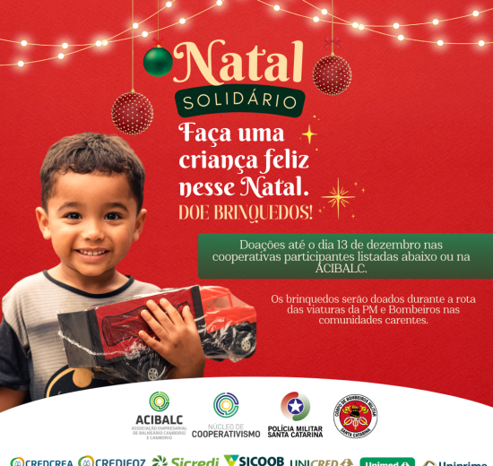 COOPERATIVAS PROMOVEM CAMPANHA DE NATAL