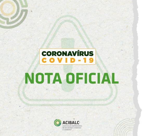 Nota Oficial - Coronavírus
