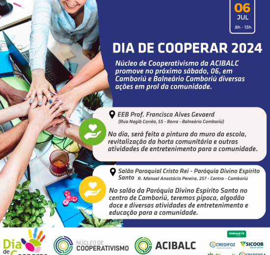 Núcleo de Cooperativismo da ACIBALC promove ações para a comunidade